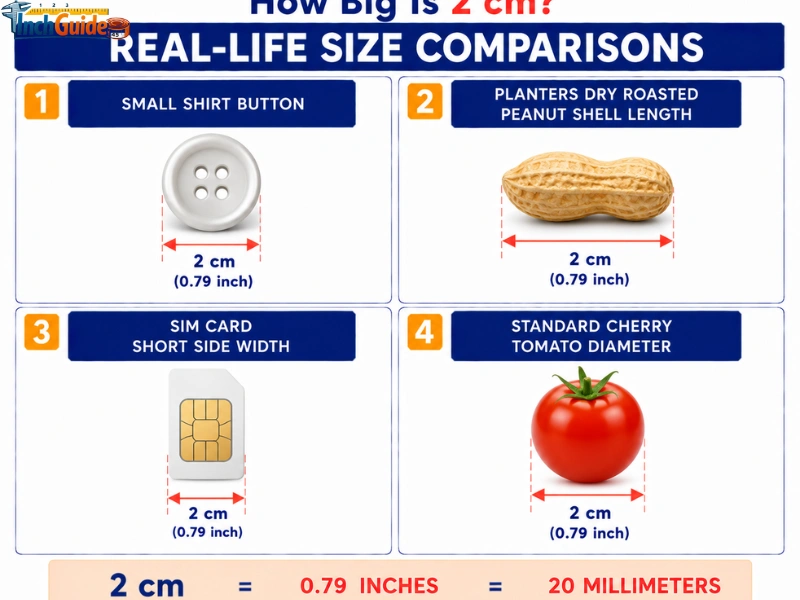 how big is 2 cm