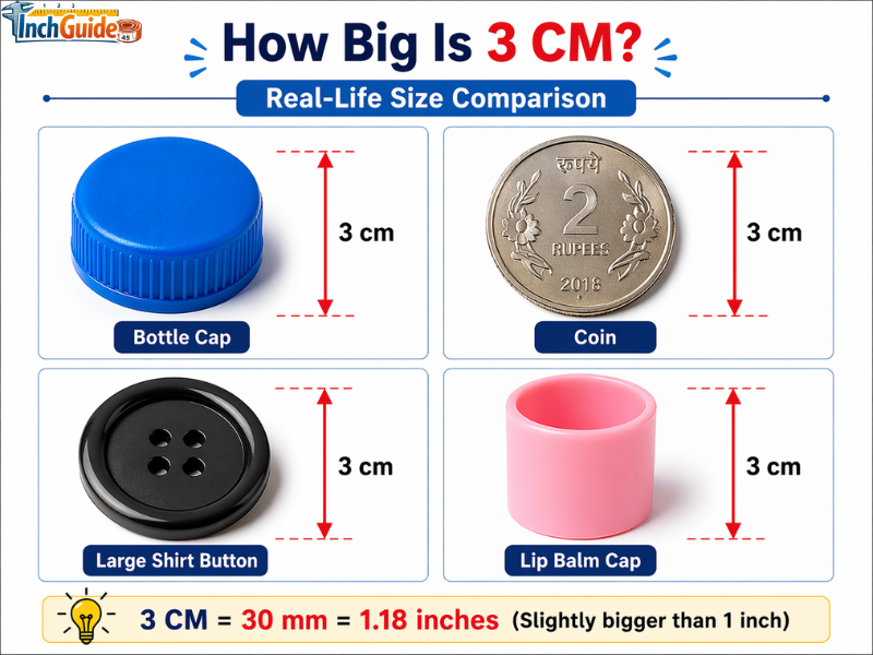 how big is 3 cm