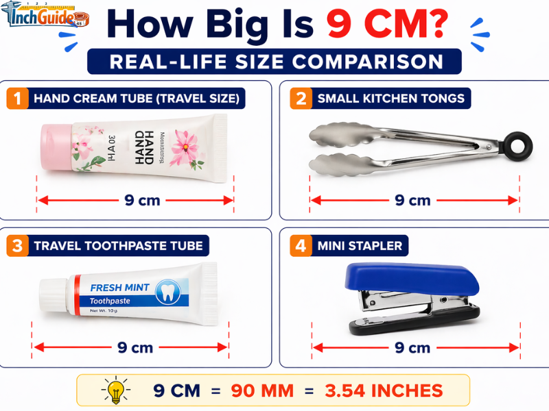 how big is 9 cm