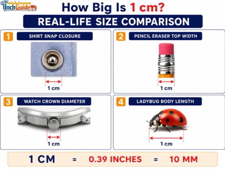 how big is 1 cm