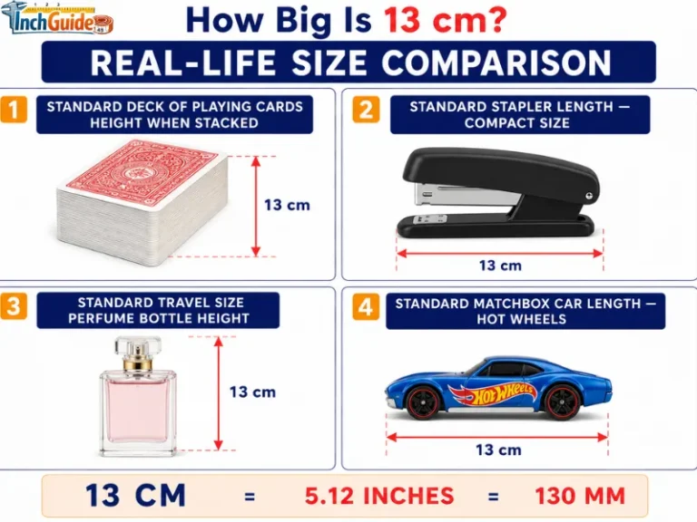 how big is 13 cm