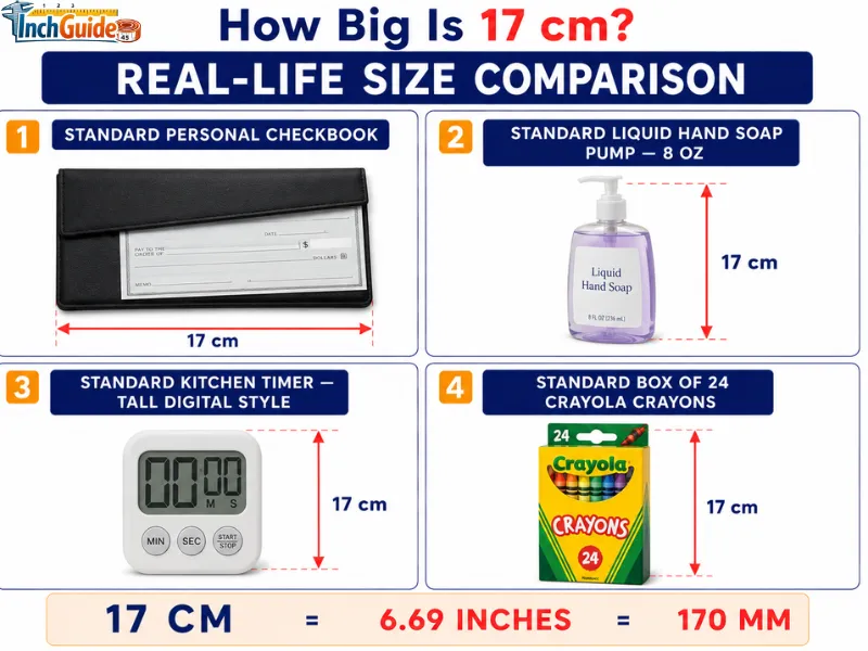 how big is 17 cm