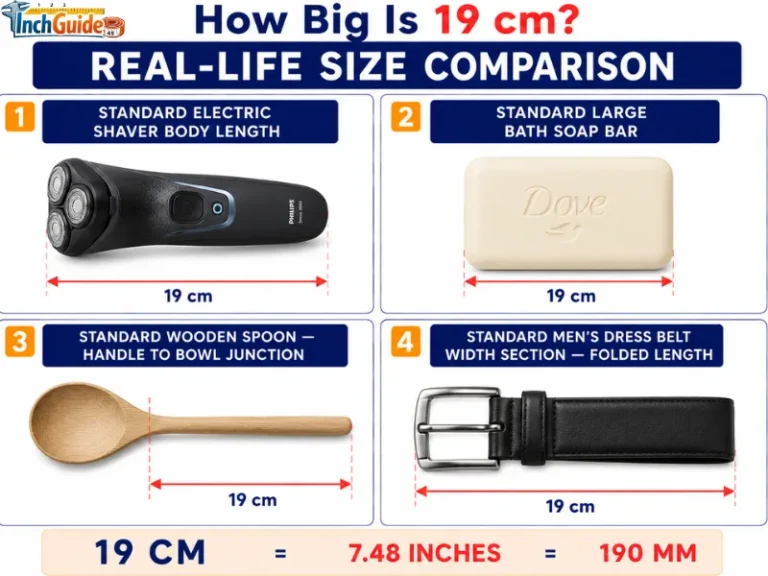 how big is 19 cm
