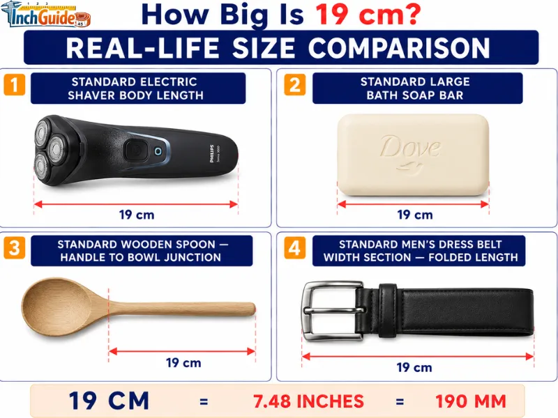 how big is 19 cm