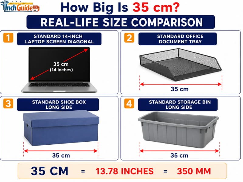 how big is 35 cm