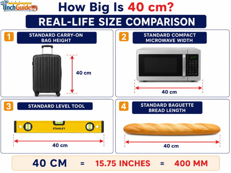 how big is 40 cm