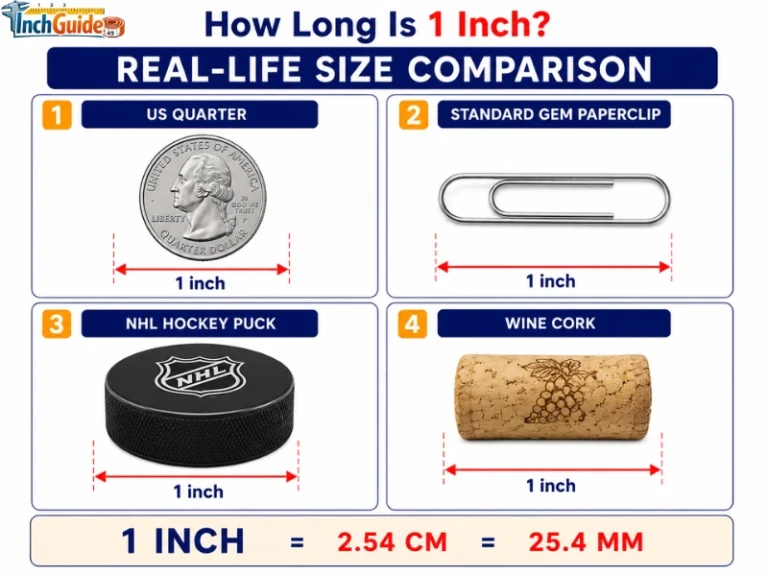 how long is 1 inch