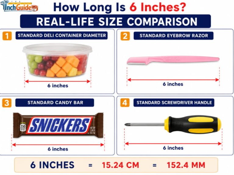 how long is 6 inches