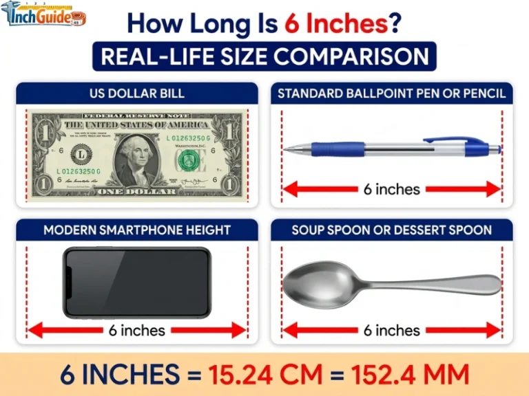 how long is 6 inches