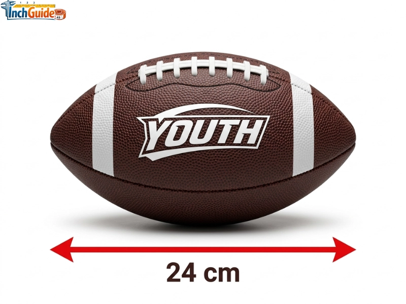 how big is 24 cm Youth Football Length