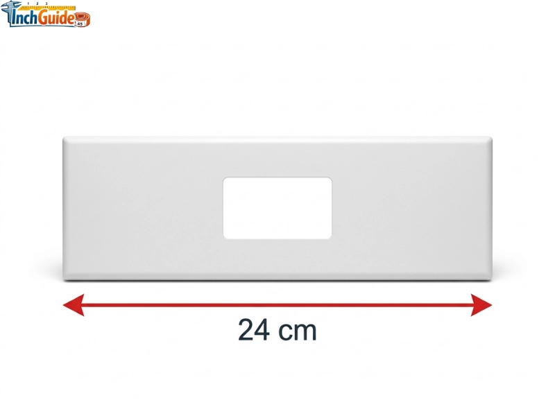 how big is 24 cm Standard Wall Duplex Outlet Cover Plate