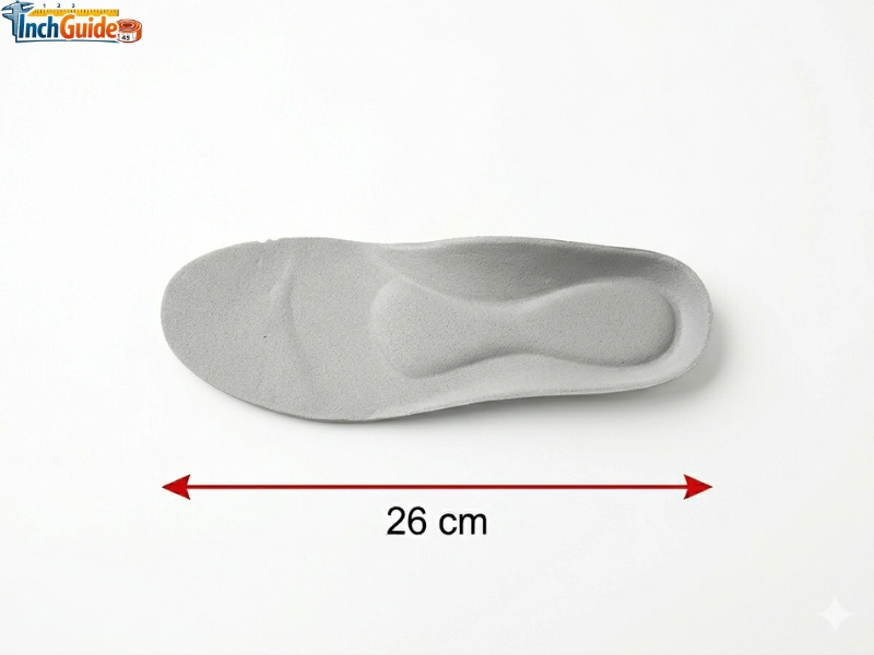 how big is 26 cm Men's Athletic Shoe Size 8 Insole
