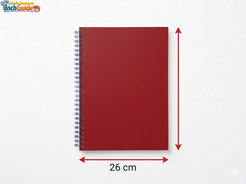 how big is 26 cm College-Ruled Spiral Notebook Height