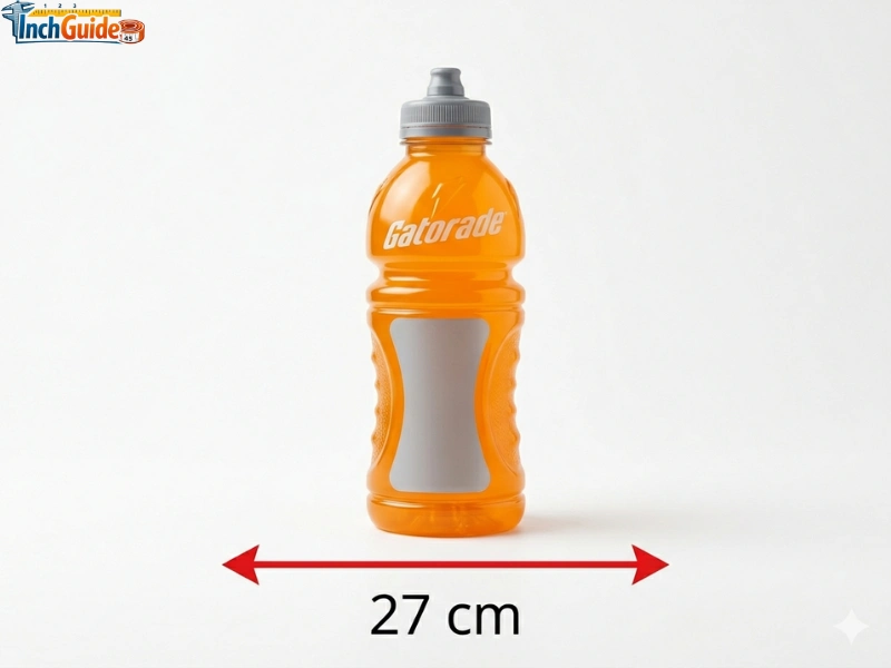 how big is 27 cm Gatorade 32 oz Sideline Squeeze Bottle Height