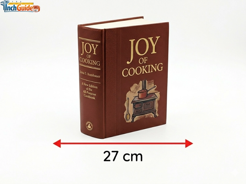 how big is 27 cm Joy of Cooking Hardcover Height