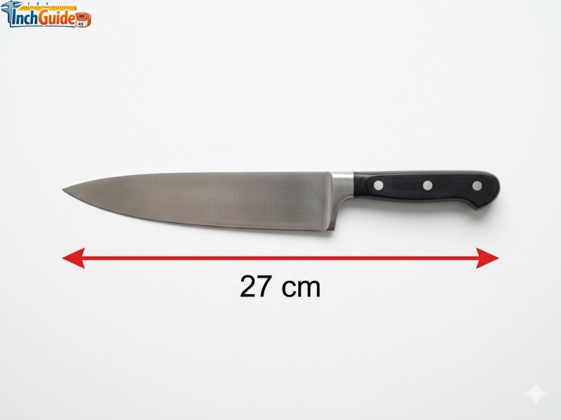 how big is 27 cm 8 Inch Chef's Knife Total Length