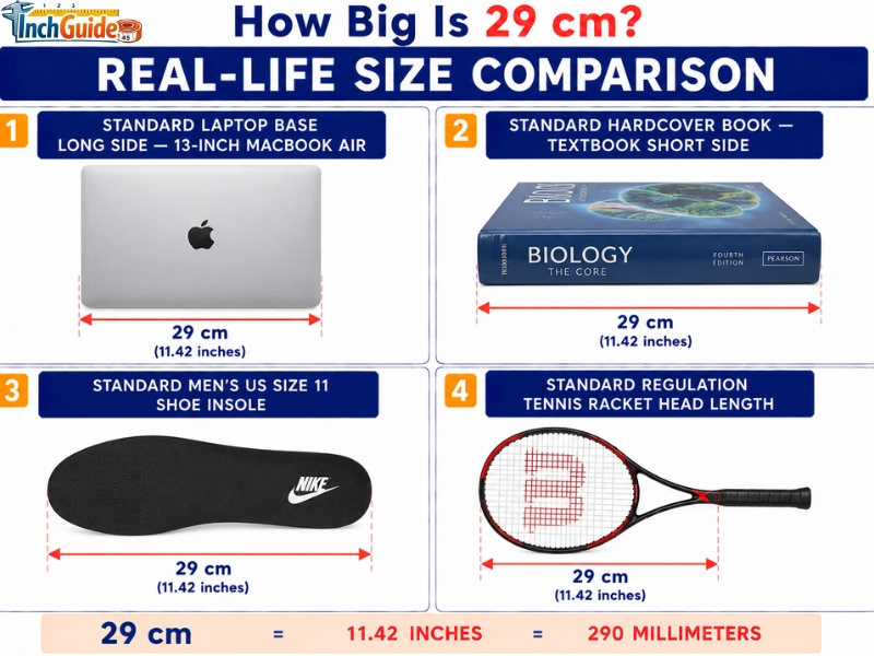 how big is 29 cm