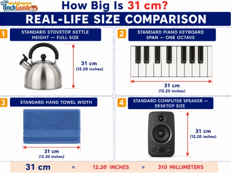 how big is 31 cm