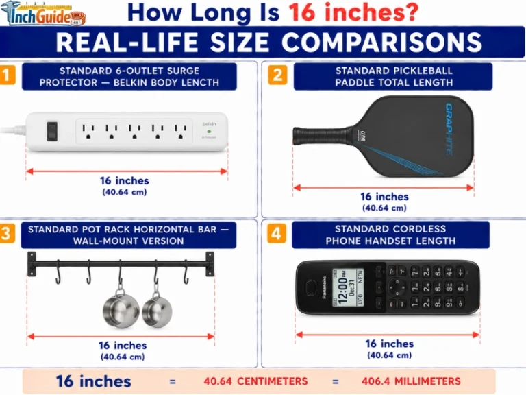 how long is 16 inches