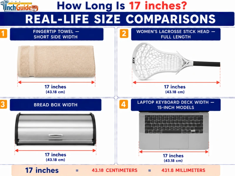 how long is 17 inches
