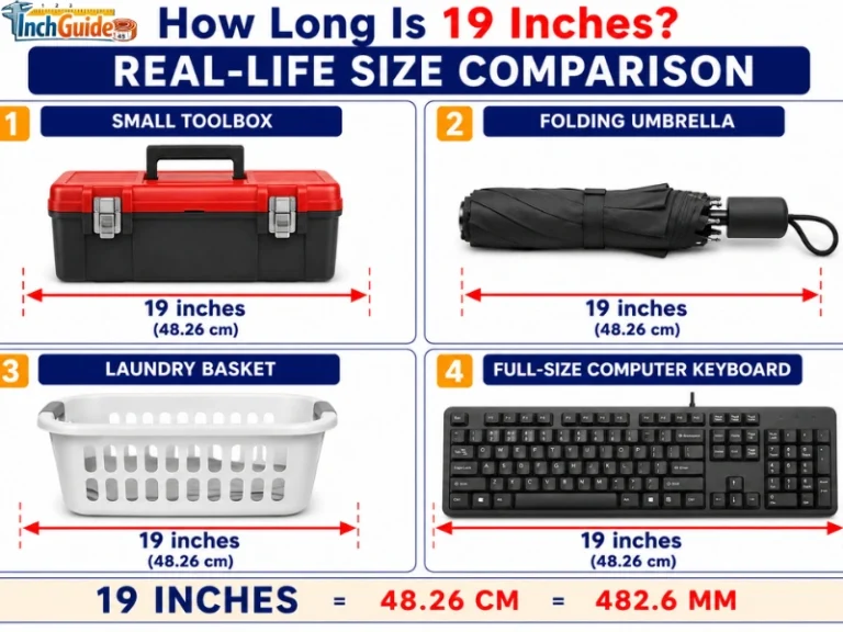 how long is 19 inches