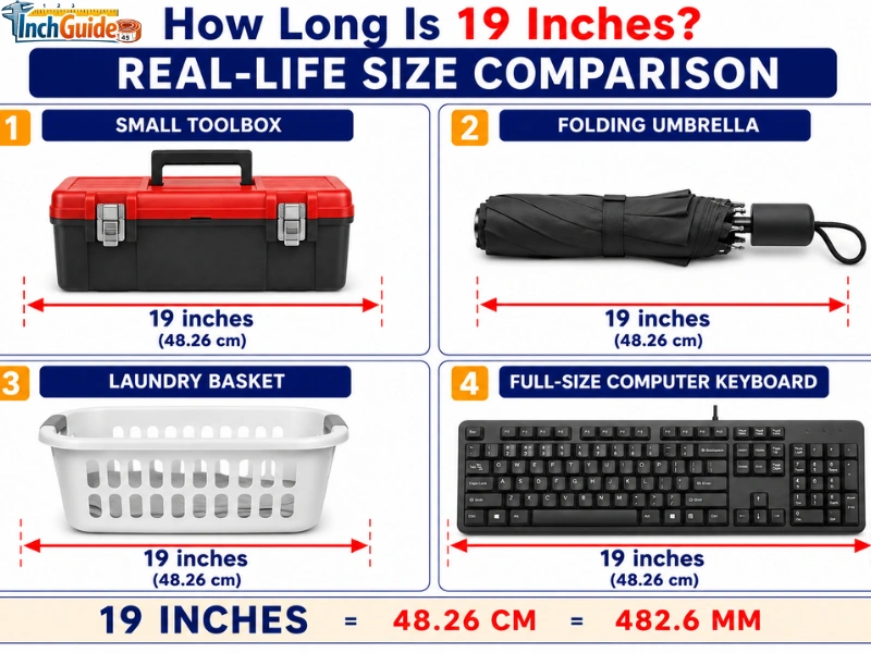 how long is 19 inches