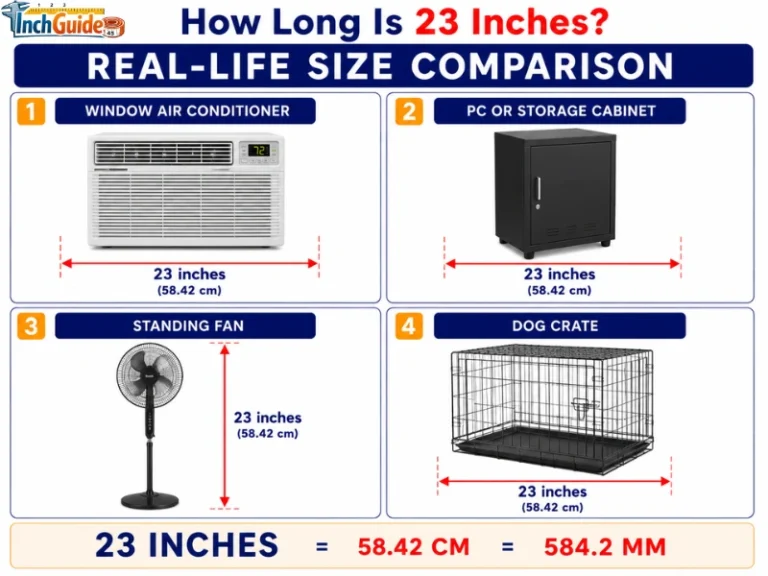 how long is 23 inches